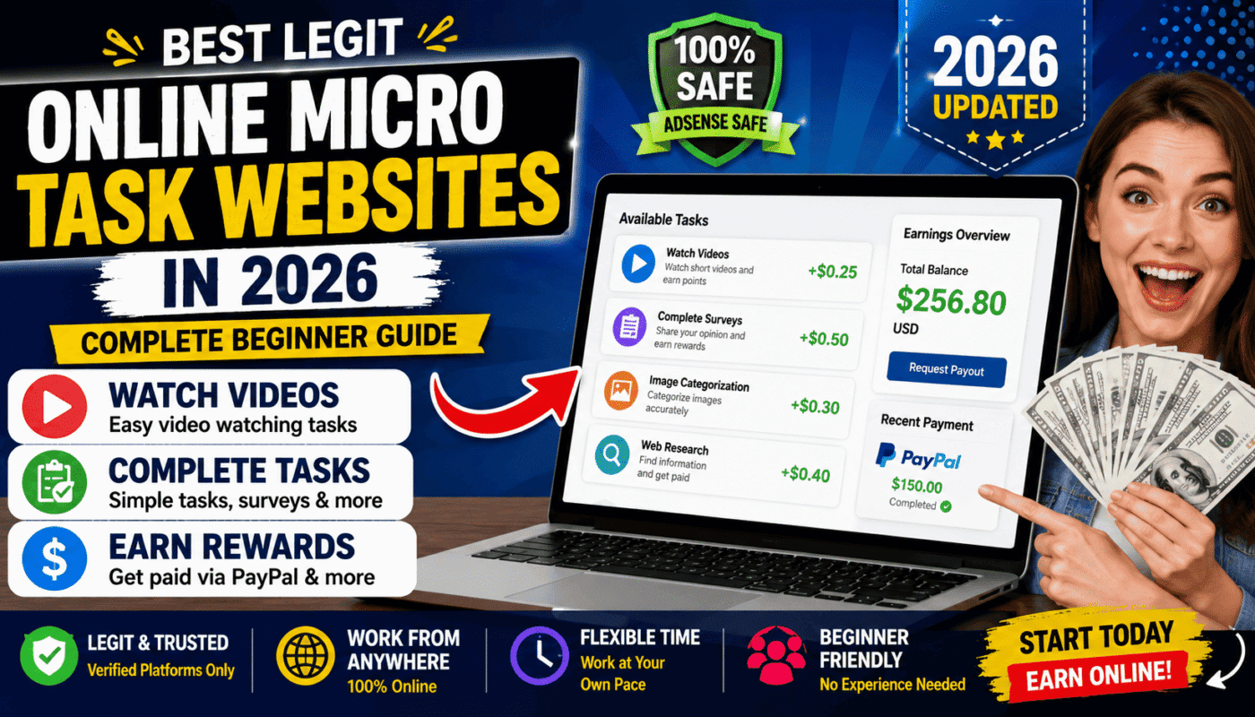 Best Legit Online Micro Tasks Websites in 2026